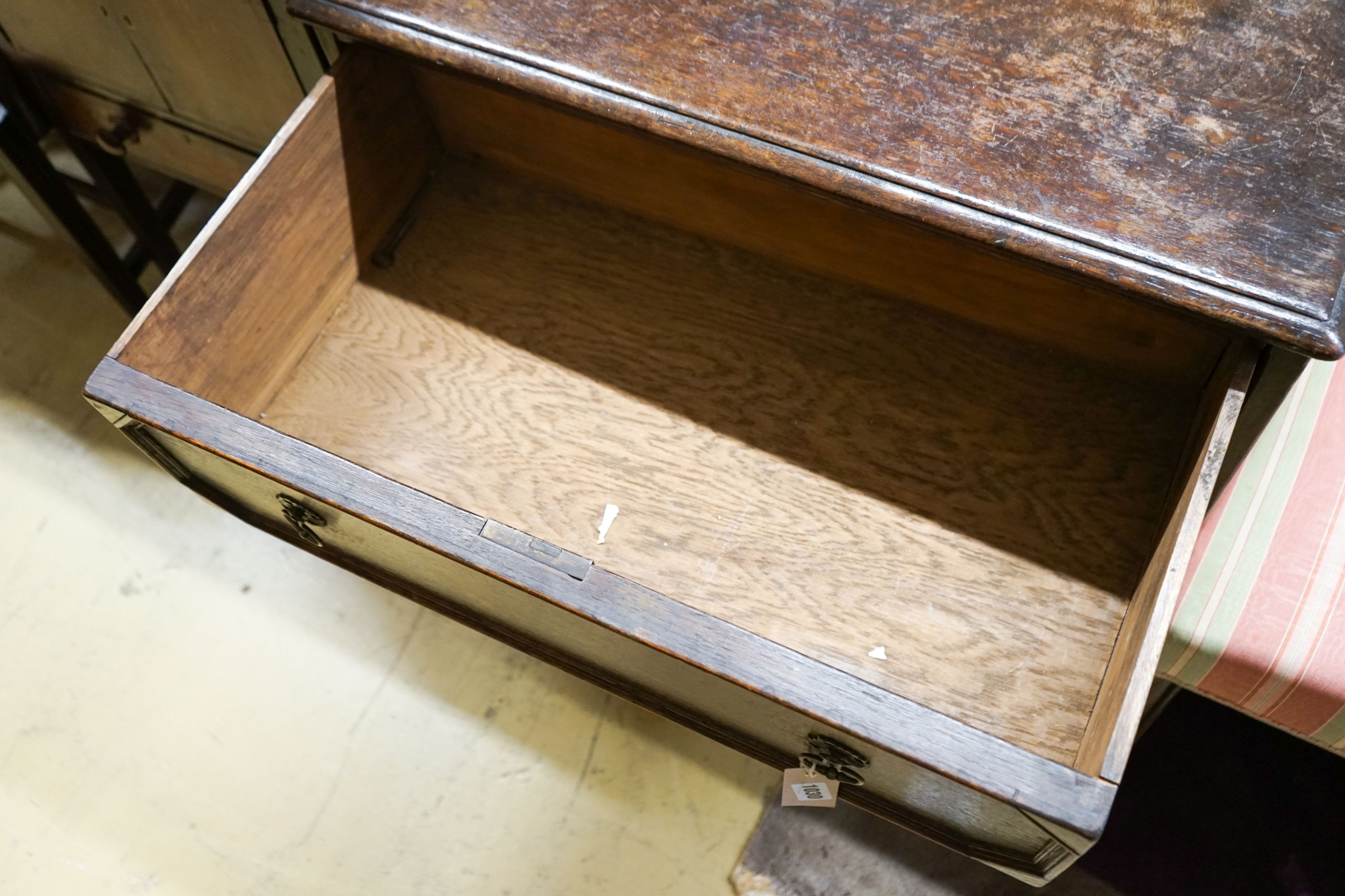 An 18th century style small oak chest